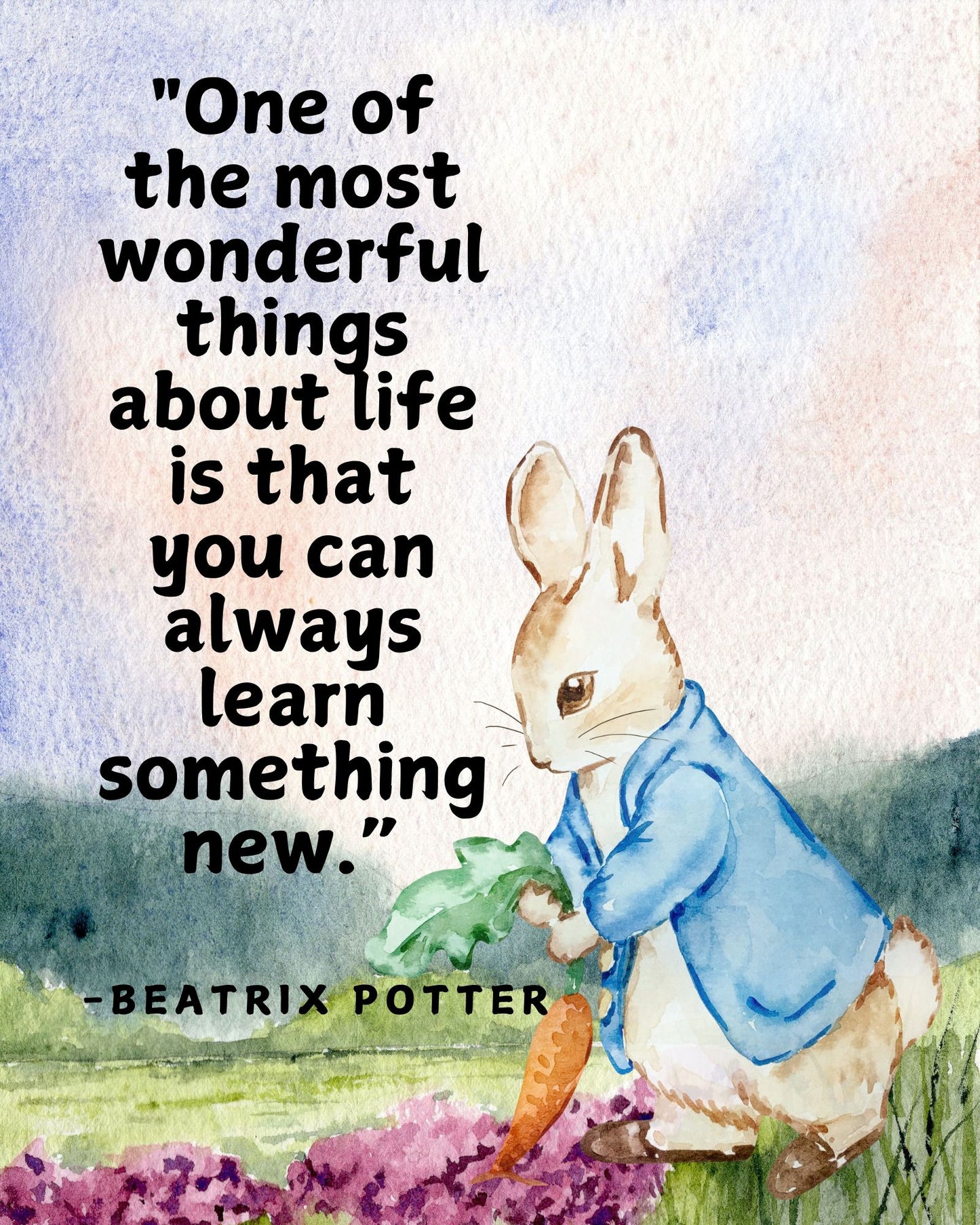 One of the Most Wonderful Things Beatrix Potter Digital Art Print